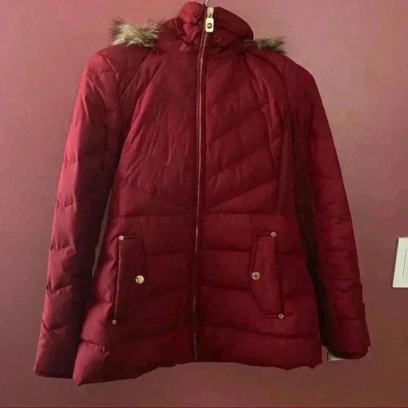 Michael Kors Red Puffer Jacket - Picture 1 of 7
